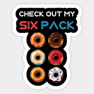 Check Out My Six Pack Sticker